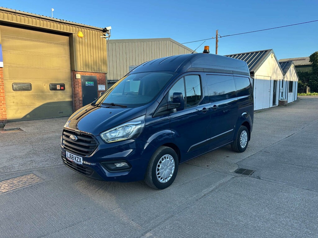 Ford Transit Custom 320 Ecoblue Trend Panel Van L1 H2 Euro LJ68KZX Blue #3