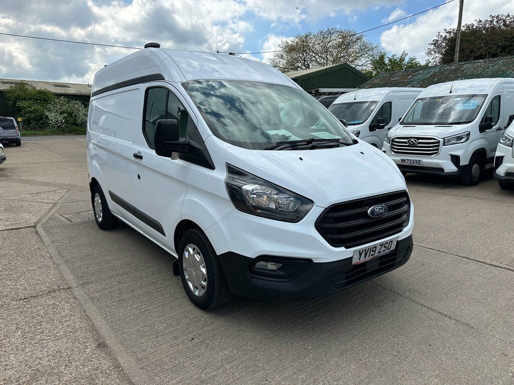 Ford Transit Custom 300 Ecoblue Panel Van L1 H2 Euro 6 YV19ZSO White #2