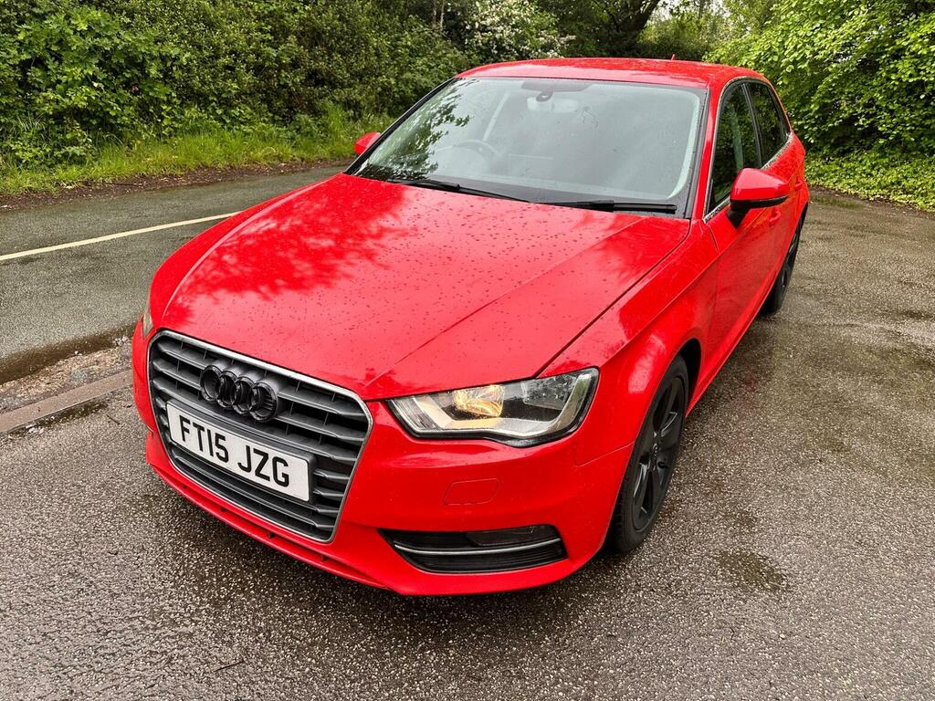 Audi A3 1.6 Tdi Sport Sportback Euro 6 Ss FT15JZG Red #3