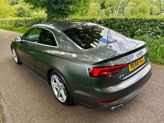 Audi A5 2.0 Tdi 40 S Line Coupe S Tronic Quattr RE68XCL Grey #3
