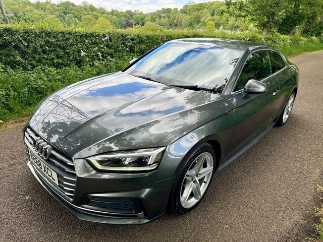 Audi A5 2.0 Tdi 40 S Line Coupe S Tronic Quattr RE68XCL Grey #2