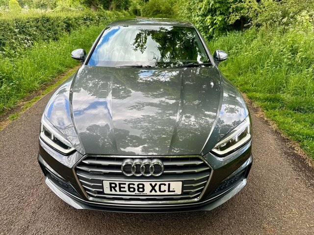 Audi A5 2.0 Tdi 40 S Line Coupe S Tronic Quattr RE68XCL Grey #6