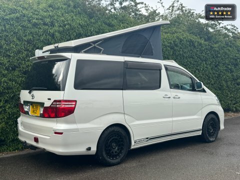 Toyota Alphard Camper2 Berth2 Beltssolarkitchenvanlux White #4