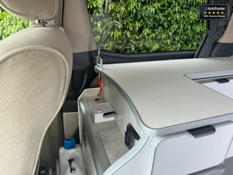 Toyota Alphard Camper Conversion Hob Bed Sink Table Outstand Silver #9