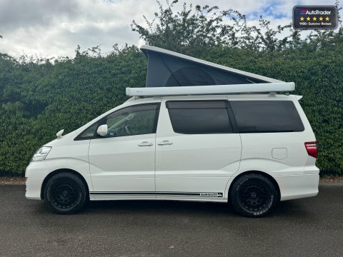 Toyota Alphard Camper Conversion Hob Bed Sink Table Outstand Silver #34