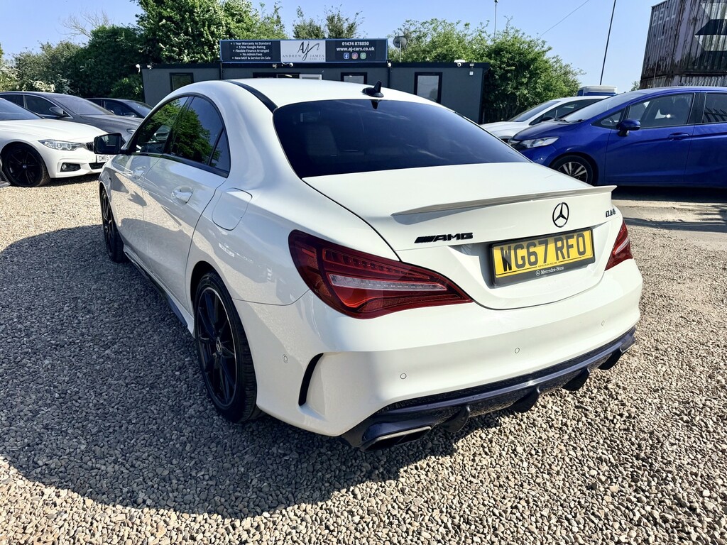 Mercedes-Benz CLA Class Saloon 2.0 Cla45 Amg Coupe Spds Dct 4Matic Euro 6 WG67RFO White #5