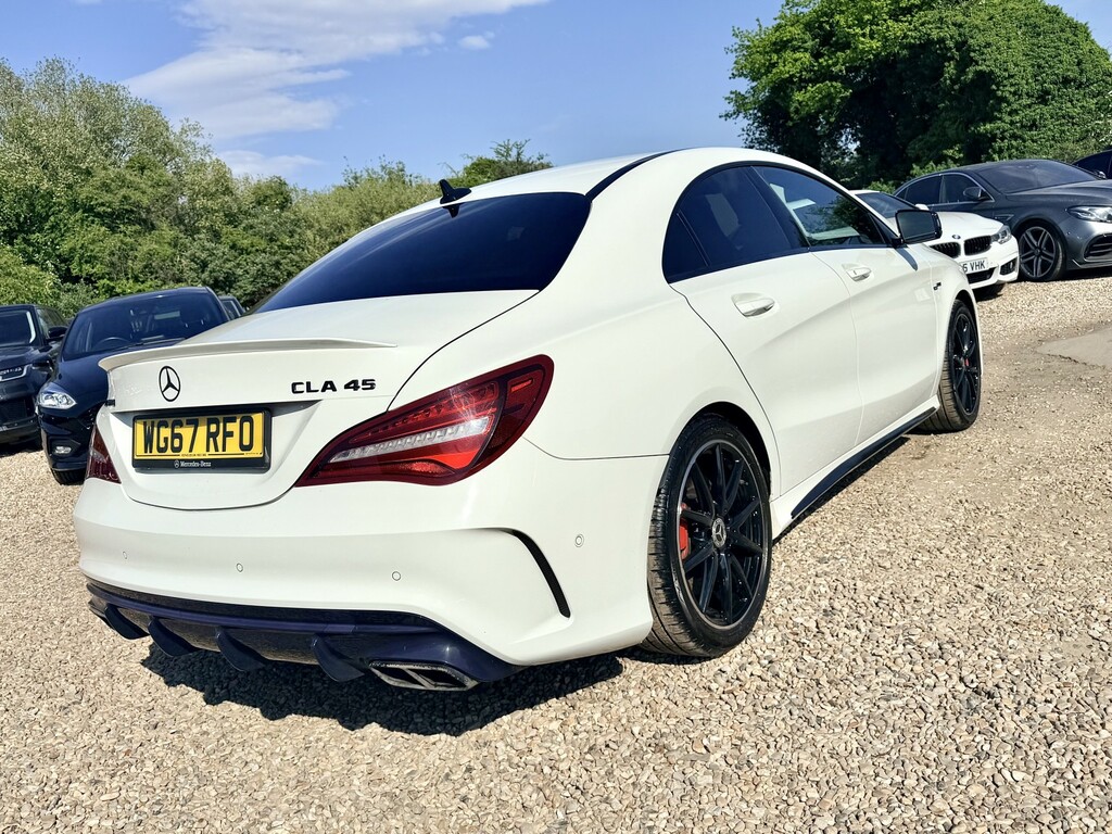 Mercedes-Benz CLA Class Saloon 2.0 Cla45 Amg Coupe Spds Dct 4Matic Euro 6 WG67RFO White #2