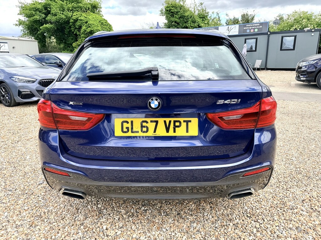 BMW 5 Series Estate 3.0 540I M Sport Touring Xdrive Euro 6 GL67VPT Blue #4