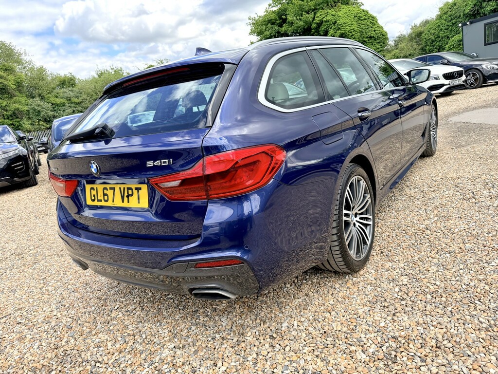 BMW 5 Series Estate 3.0 540I M Sport Touring Xdrive Euro 6 GL67VPT Blue #2