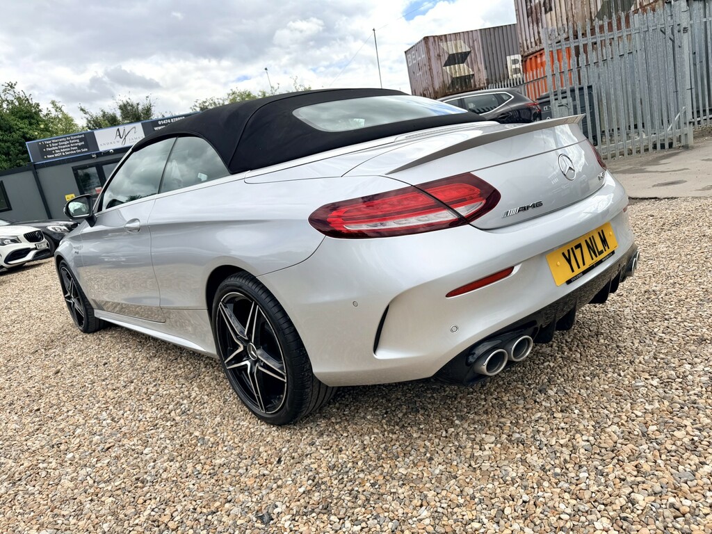 Mercedes-Benz C Class Convertible 3.0 C43 V6 Amg Premium Cabriolet Y17NLM Silver #6