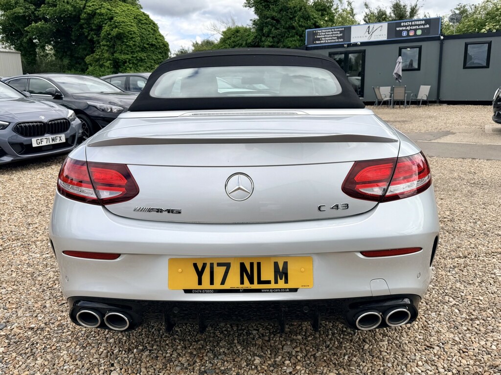 Mercedes-Benz C Class Convertible 3.0 C43 V6 Amg Premium Cabriolet Y17NLM Silver #4