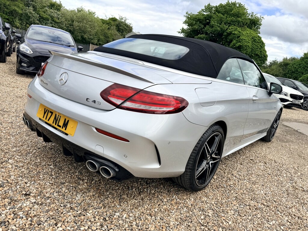 Mercedes-Benz C Class Convertible 3.0 C43 V6 Amg Premium Cabriolet Y17NLM Silver #2
