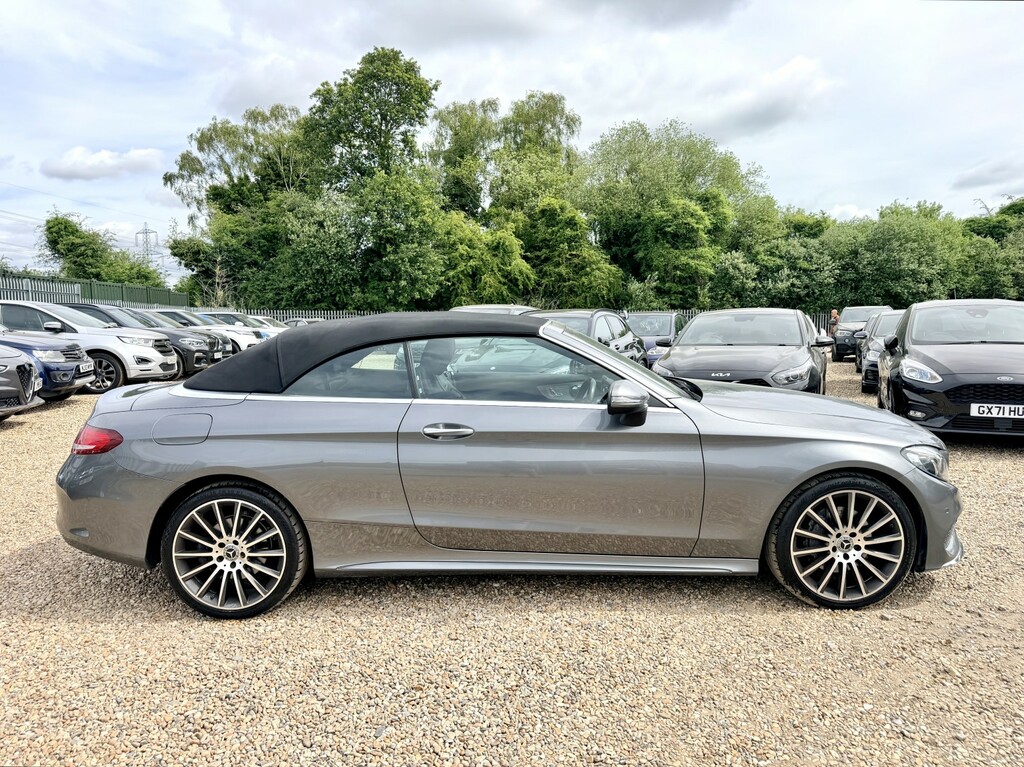 Mercedes-Benz C Class Convertible 2.1 C220d Amg Line Cabriolet Diese GN67OPX Grey #2