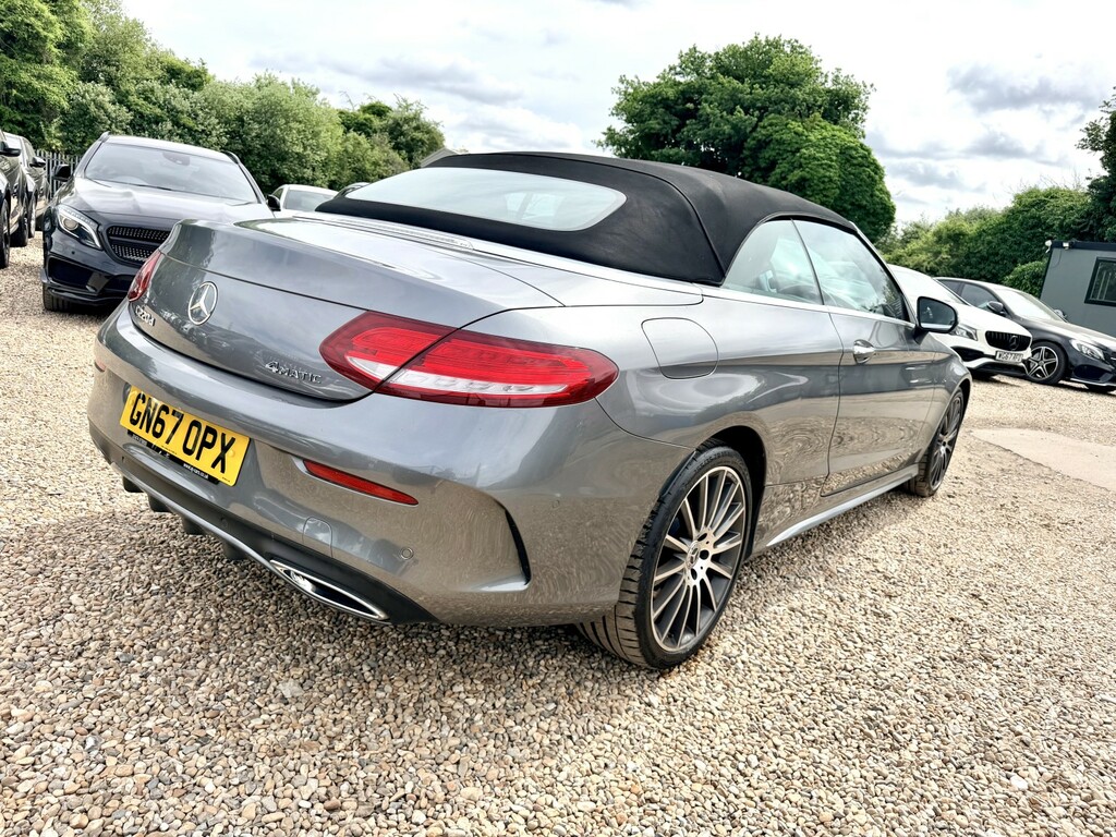 Mercedes-Benz C Class Convertible 2.1 C220d Amg Line Cabriolet Diese GN67OPX Grey #3