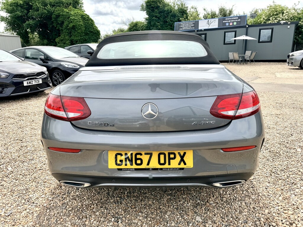 Mercedes-Benz C Class Convertible 2.1 C220d Amg Line Cabriolet Diese GN67OPX Grey #5