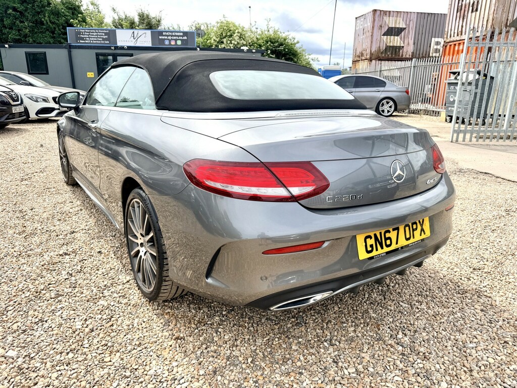 Mercedes-Benz C Class Convertible 2.1 C220d Amg Line Cabriolet Diese GN67OPX Grey #6