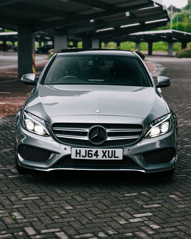 Mercedes-Benz C Class 2.1 C220 Bluetec Amg Line Premium Saloon Die HJ64XUL Silver #3