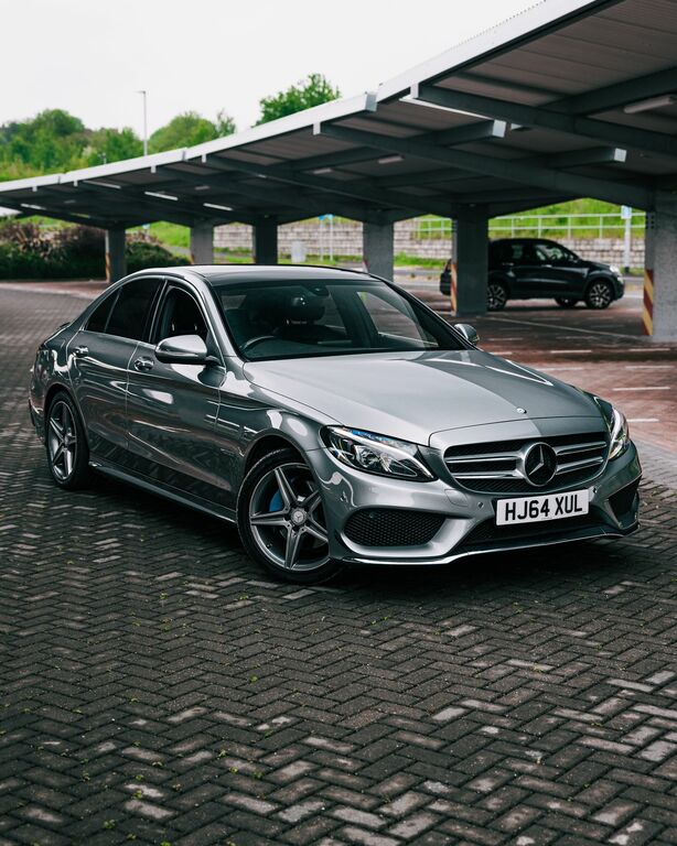 Mercedes-Benz C Class 2.1 C220 Bluetec Amg Line Premium Saloon Die HJ64XUL Silver #4