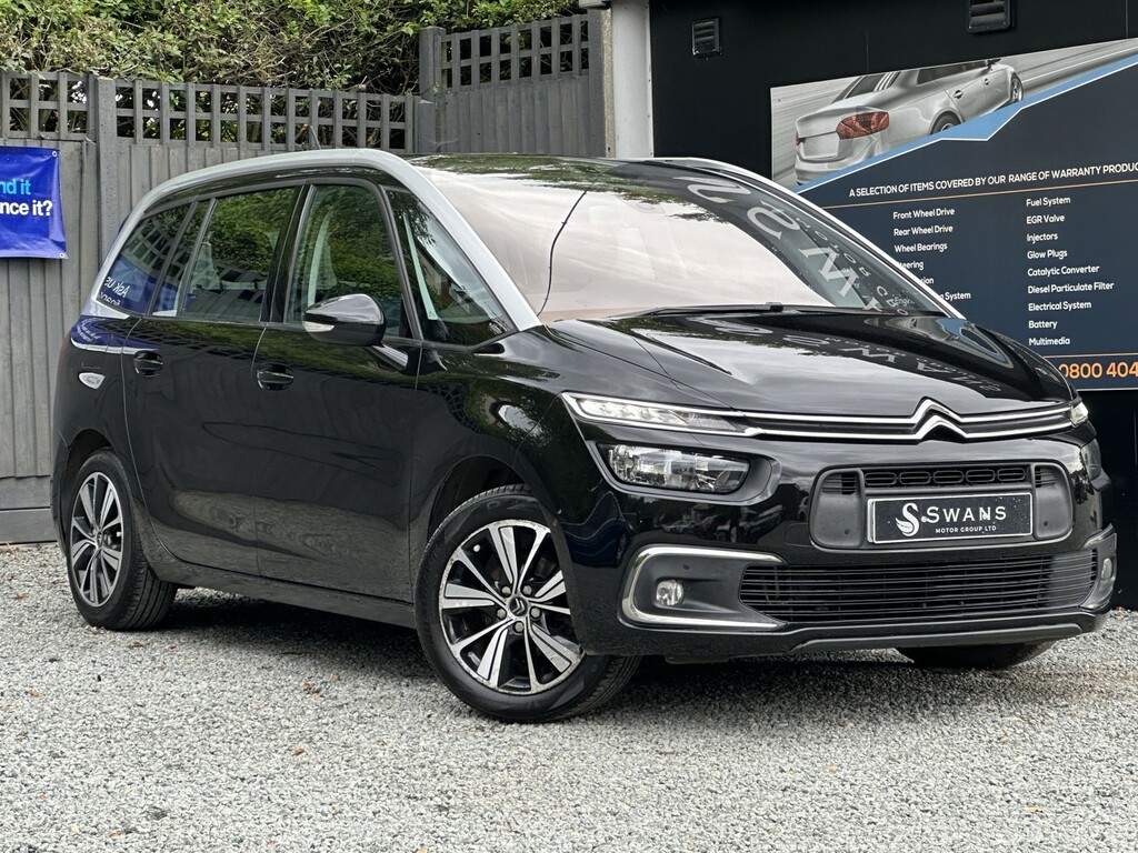 Citroen Grand C4 Picasso Mpv 1.6 Bluehdi Feel Black 2017 201 VK67HNR Black #2
