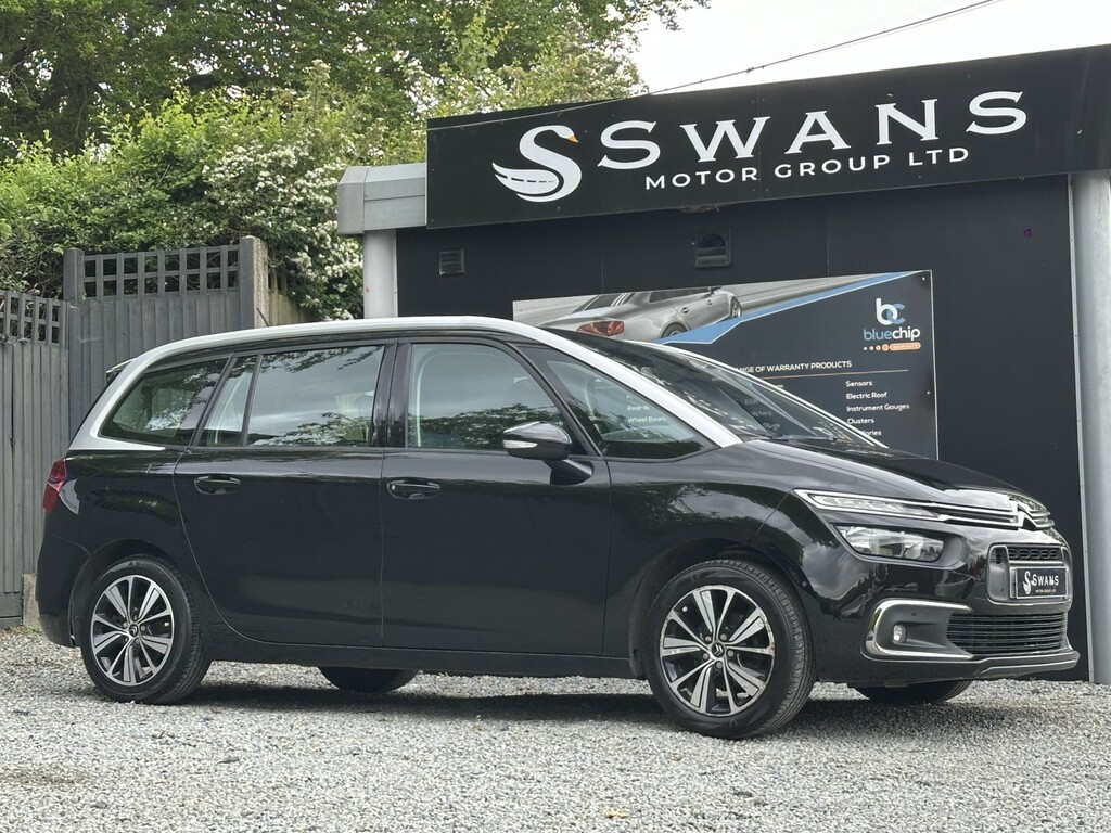 Citroen Grand C4 Picasso Mpv 1.6 Bluehdi Feel Black 2017 201 VK67HNR Black #3