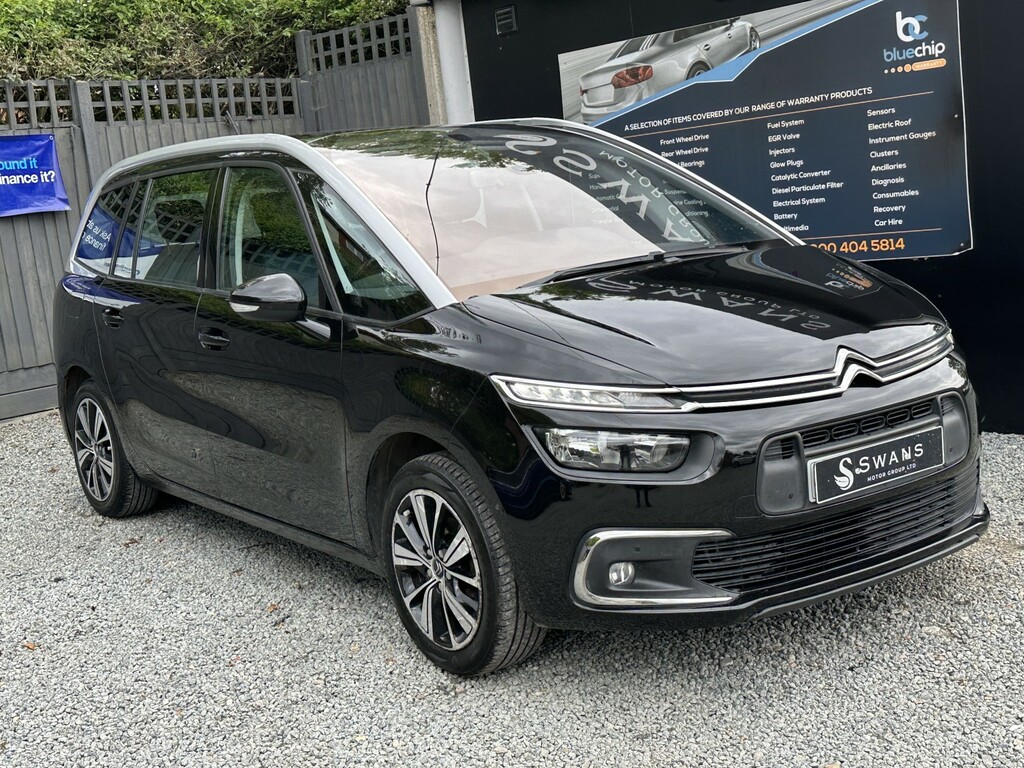 Citroen Grand C4 Picasso Mpv 1.6 Bluehdi Feel Black 2017 201 VK67HNR Black #4