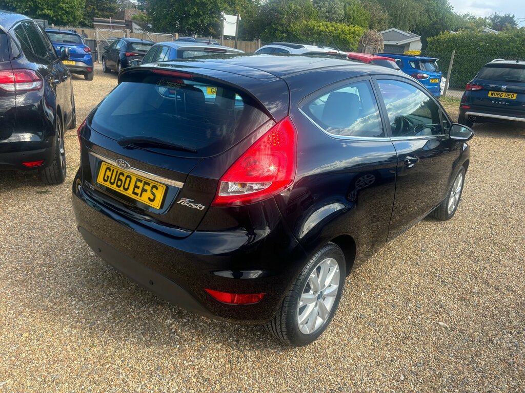 Ford Fiesta 1.25 Zetec Hatchback 129 Gkm, GU60EFS Black #3