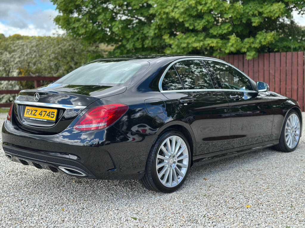 Mercedes-Benz C Class C220d Amg Line RXZ4745 Black #5