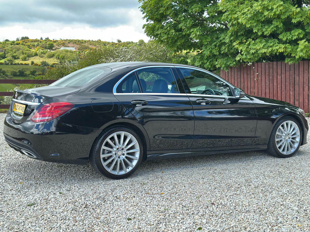 Mercedes-Benz C Class C220d Amg Line RXZ4745 Black #4