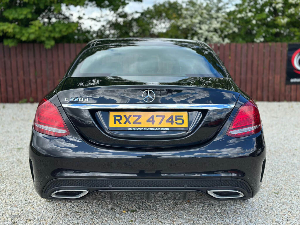 Mercedes-Benz C Class C220d Amg Line RXZ4745 Black #3