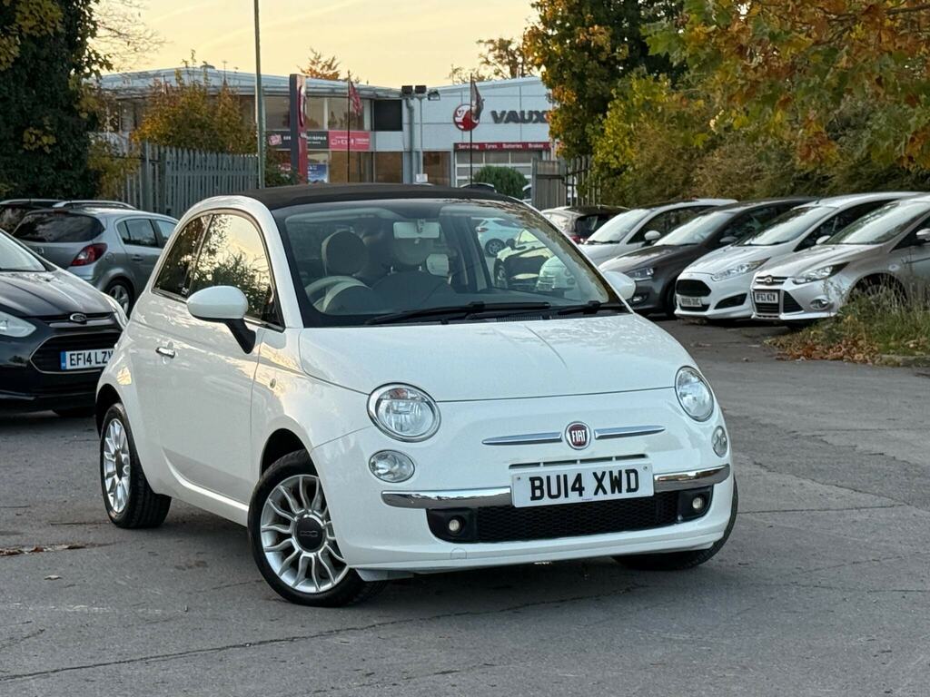 Fiat 500C 1.2 Lounge Euro 6 Ss White