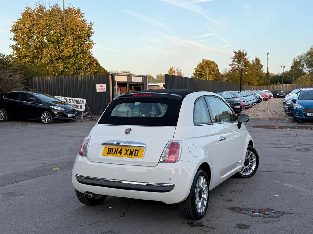 Fiat 500C 1.2 Lounge Euro 6 Ss White #6
