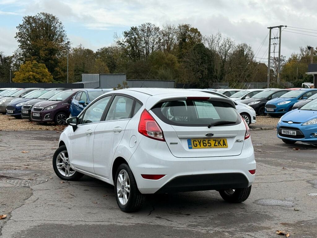 Ford Fiesta 1.0T Ecoboost Zetec Euro 6 Ss GY65ZKA White #4