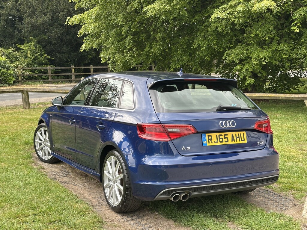 Audi A3 Hatchback 2.0 Tdi S Line 201565 RJ65AHU Blue #3