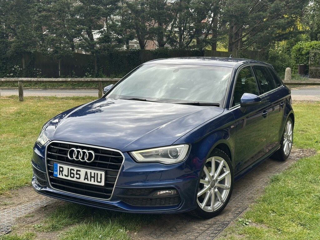 Audi A3 Hatchback 2.0 Tdi S Line 201565 RJ65AHU Blue #2