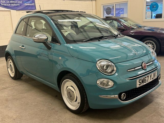 Fiat 500 1.2 Anniversario Opening Panoramic Sunroof Hatchba SM67YJV Green #6