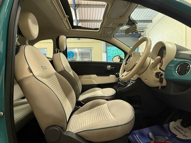 Fiat 500 1.2 Anniversario Opening Panoramic Sunroof Hatchba SM67YJV Green #3