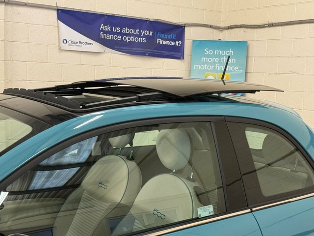Fiat 500 1.2 Anniversario Opening Panoramic Sunroof Hatchba SM67YJV Green #2