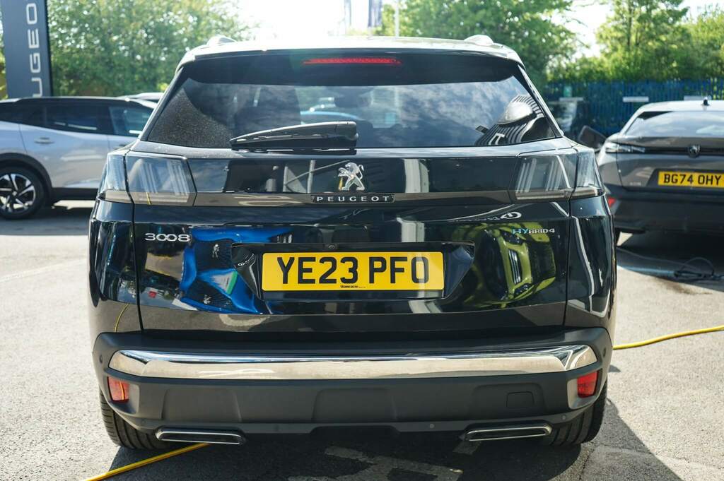 Peugeot 3008 1.6 Hybrid4 300 Gt E-eat8 YE23PFO Black #4
