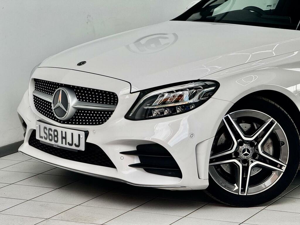 Mercedes-Benz C Class Estate 1.5 C200 Mhev Eq Boost Amg Line G-tronic E LS68HJJ White #4