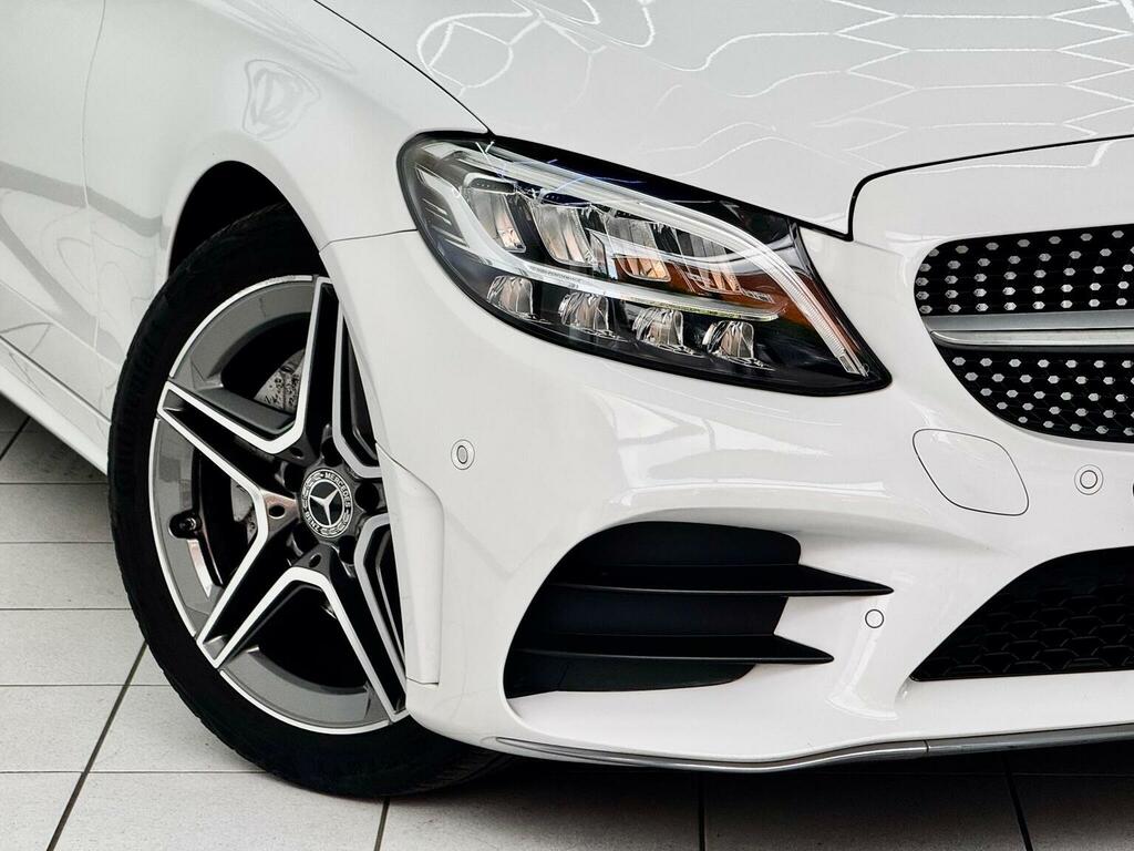 Mercedes-Benz C Class Estate 1.5 C200 Mhev Eq Boost Amg Line G-tronic E LS68HJJ White #2