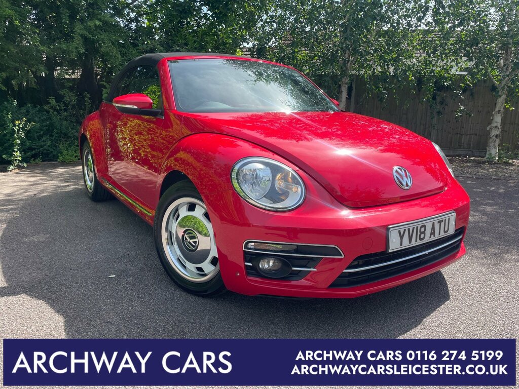 Volkswagen Beetle 2.0 Tdi Design Cabriolet Euro 6 Red