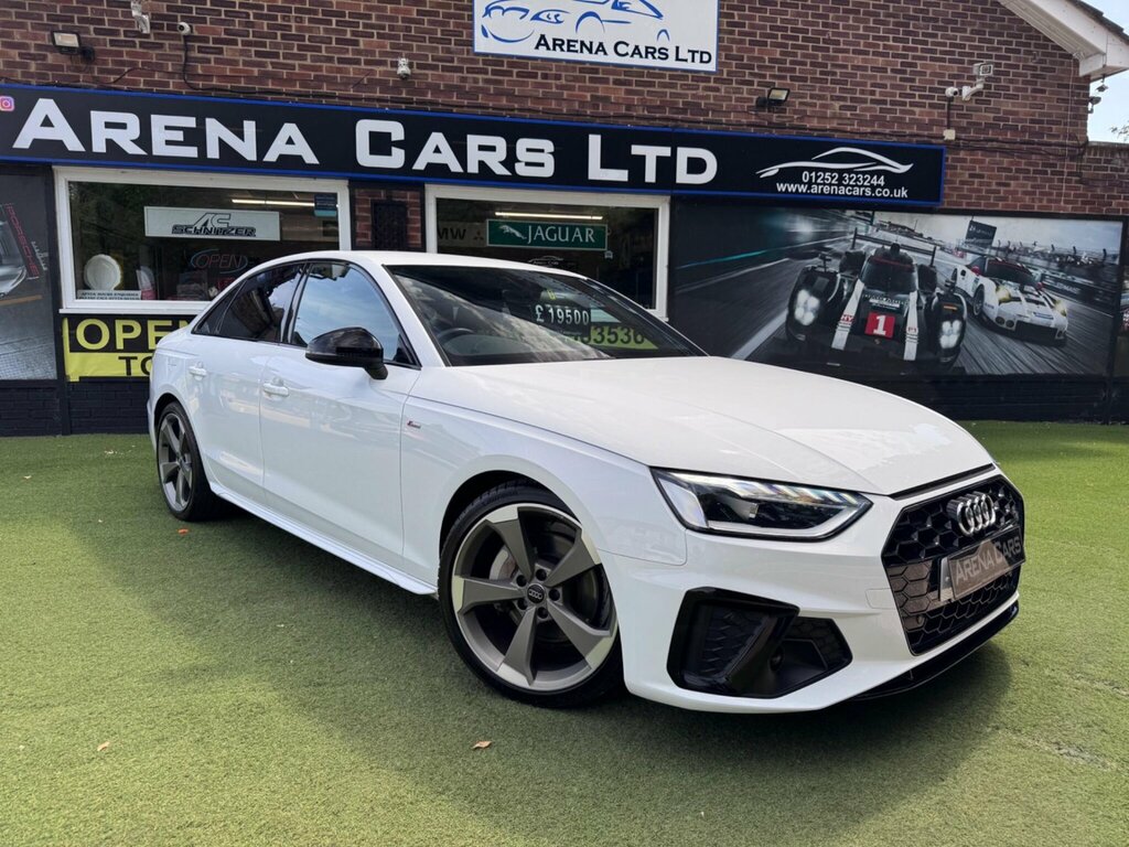 Audi A4 2.0 Tfsi 40 Black Edition Saloon S Tron LC70RXY White #5