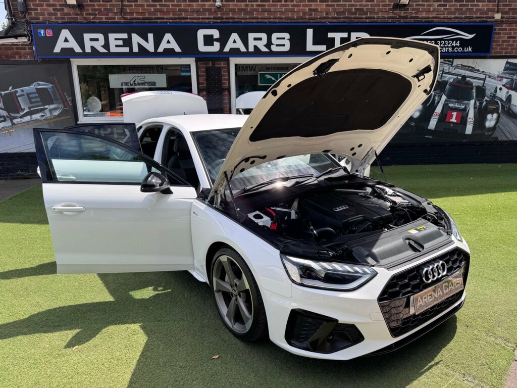 Audi A4 2.0 Tfsi 40 Black Edition Saloon S Tron LC70RXY White #6