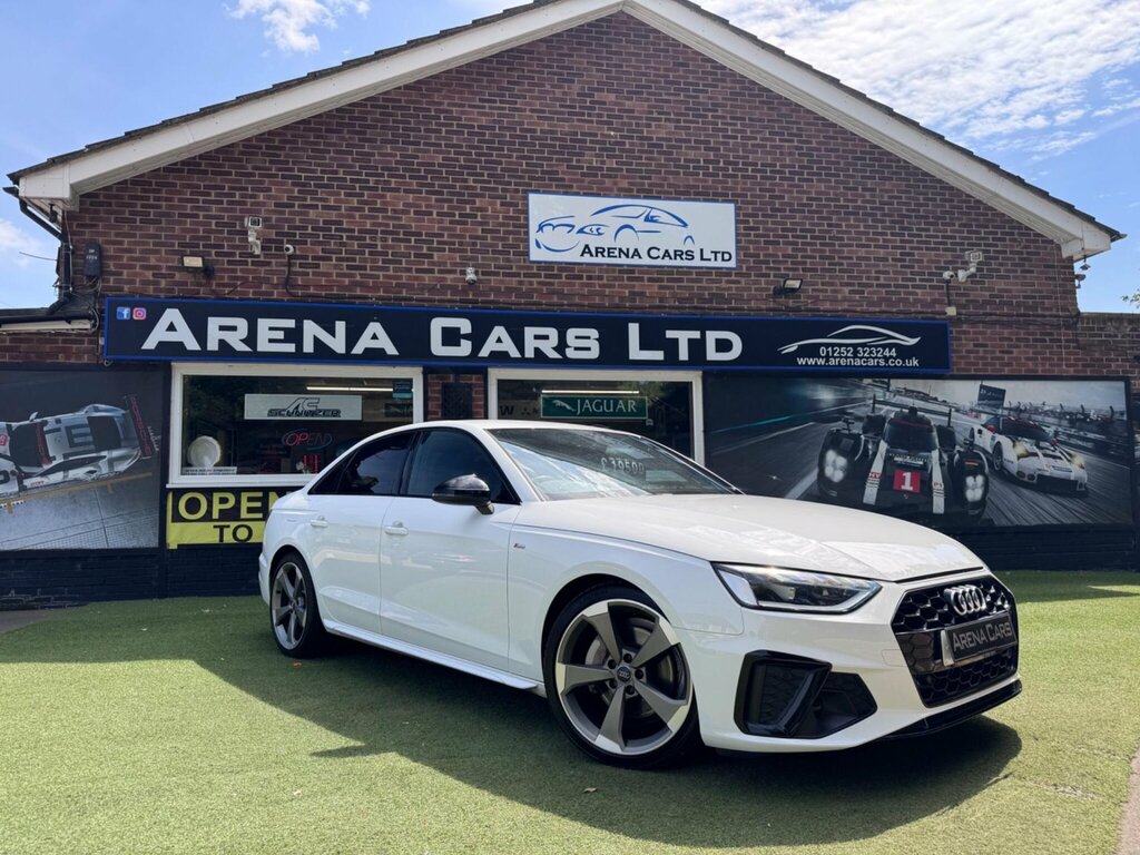Audi A4 2.0 Tfsi 40 Black Edition Saloon S Tron White
