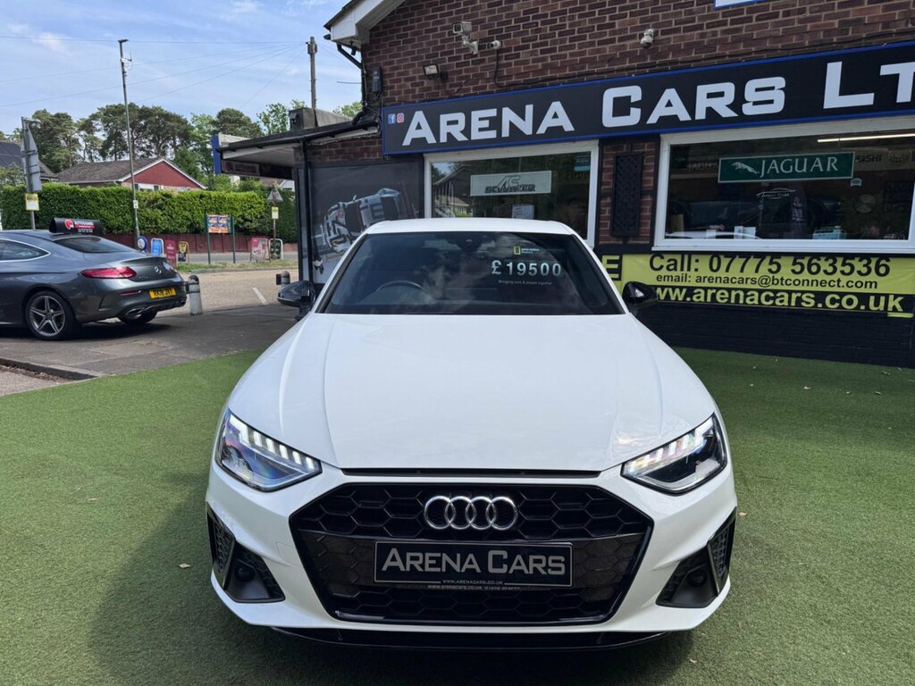 Audi A4 2.0 Tfsi 40 Black Edition Saloon S Tron LC70RXY White #2