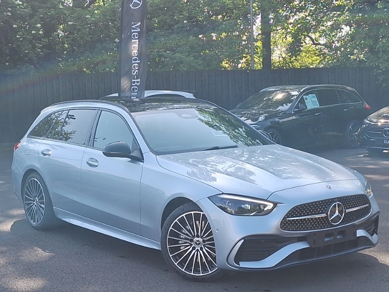 Mercedes-Benz C Class C200 Amg Line Premium Plus 9G-tronic Silver