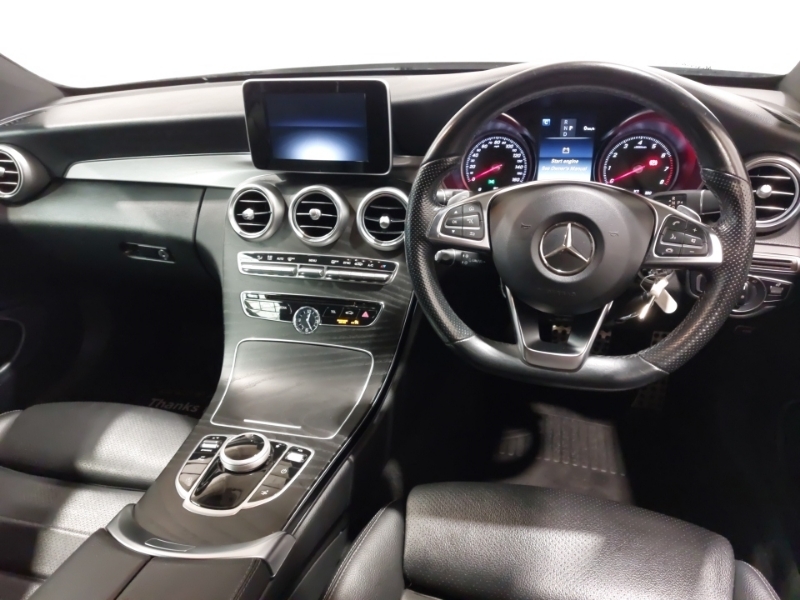 Mercedes-Benz C Class C200 Amg Line 9G-tronic WF18VVU Black #3