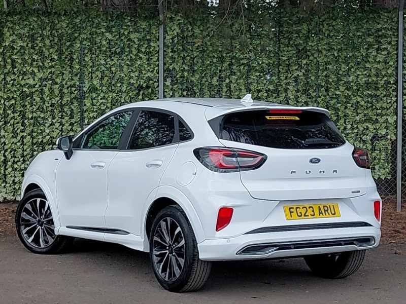Ford Puma 1.0 Ecoboost Hybr Mhev 155 St-line Vignale Dct FG23ARU White #2