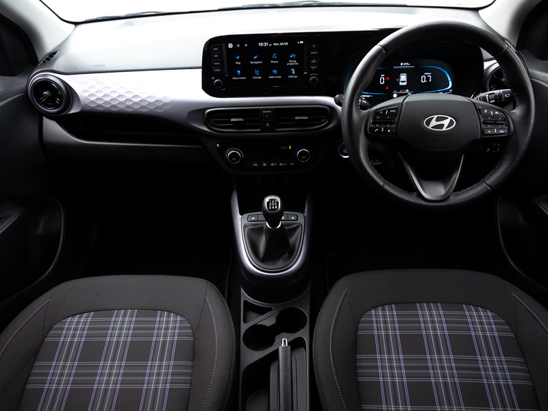Hyundai I10 1.0 63 Premium Nav PK74OEY Blue #3