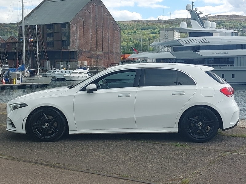 Mercedes-Benz A Class A220d Amg Line Premium WR69PLN White #4